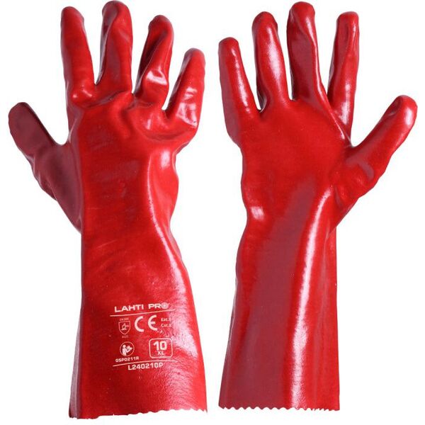 Lahti Pro Rękawice ochronne PVC długie rozmiar 10 (L240210W)
