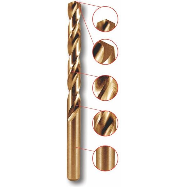 Wiertło Dedra do metalu kobaltowe walcowe 4mm  (WK04075)
