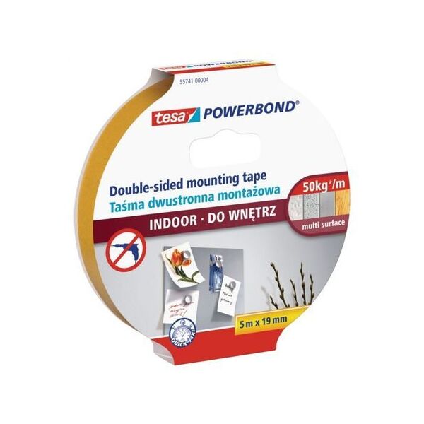 Tesa Taśma montażowa do wnętrz przezroczysta 5m x 19mm (H5574104)