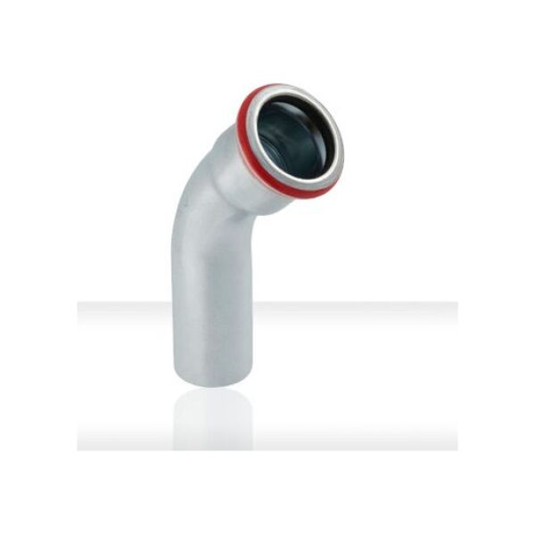 Geberit Kolano jednokielichowe Mapress C-Stahl 45° 108mm (20711)
