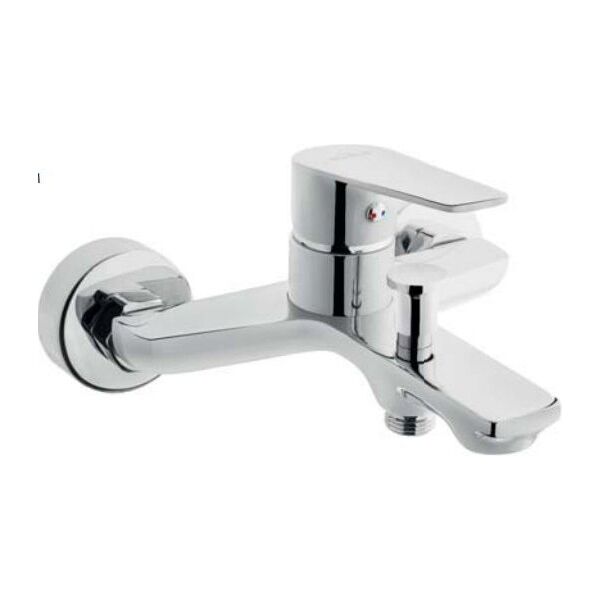 Bateria wannowa Invena Dokos ścienne chrom (BW-19-001)