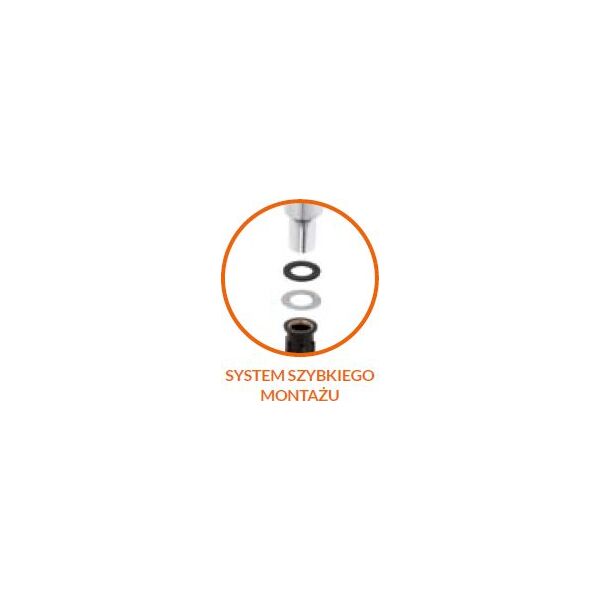 Bateria umywalkowa Invena Dokos stojąca chrom (BU-19-001)