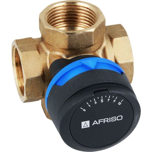 Afriso 4-drogowy obrotowy zawór mieszający ARV 484 ProClick, DN25, Rp1", Kvs (101348410)