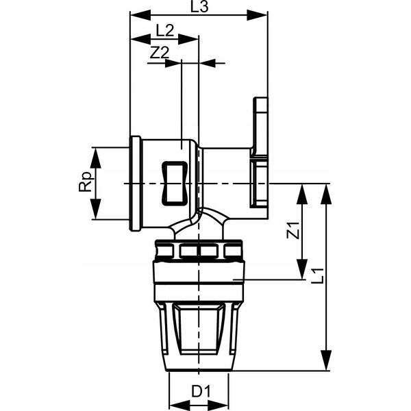 Tece TECElogo - kolano nacienne z mosišdzu standard 16 mm x 1/2" GW - 8620002