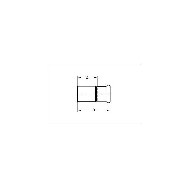 SANHA Nypel redukcyjny Press Gas miedziany 22 x 18mm (1102432218)