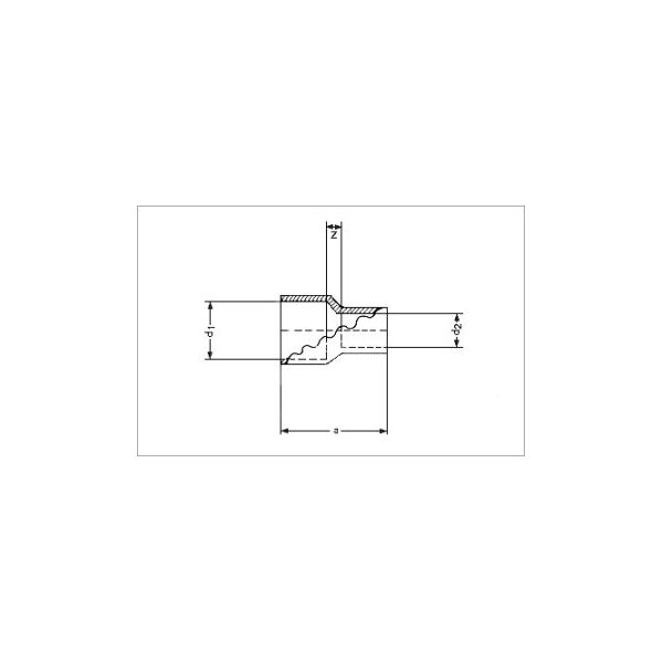 SANHA Mufa redukcyjna 5240 miedziana 18 x 15mm (152401815)