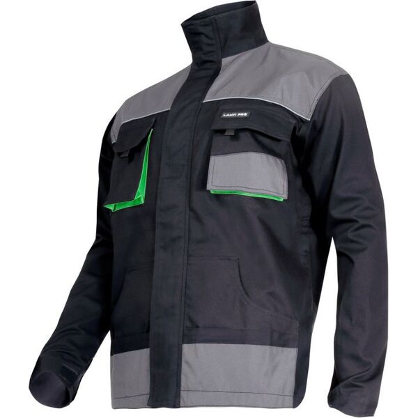Lahti Pro Bluza robocza bawełniana czarno-zielona rozmiar L (L4040752)