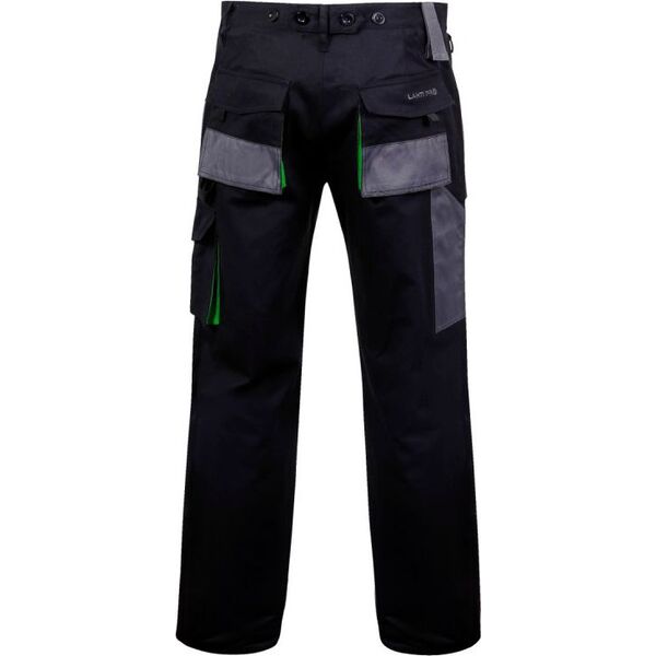 Lahti Pro Spodnie robocze bawełniane czarno-zielone rozmiar XL (L4050656)