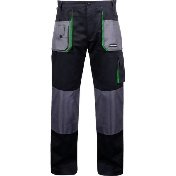 Lahti Pro Spodnie robocze bawełniane czarno-zielone rozmiar XXXL (L4050660)