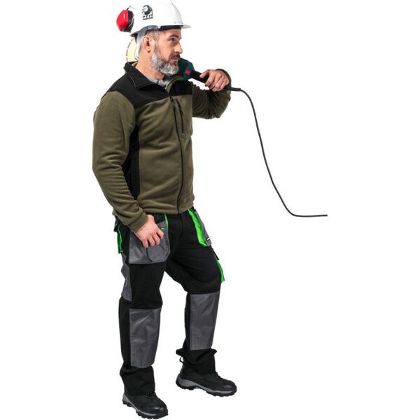 Lahti Pro Bluza polarowa zielono-czarna rozmiar XL (L4011604)