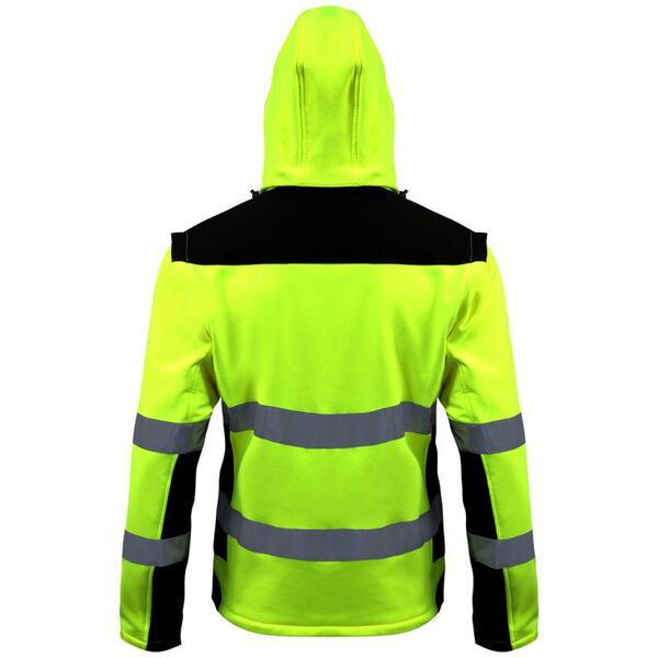 Lahti Pro Kurtka softshell ostrzegawcza z odpinanymi rękawami żółta rozmiar XXL (L4091905)