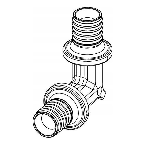Tece TECEFLEX KOLANO 90 Z PPSU DN 25 - 737025