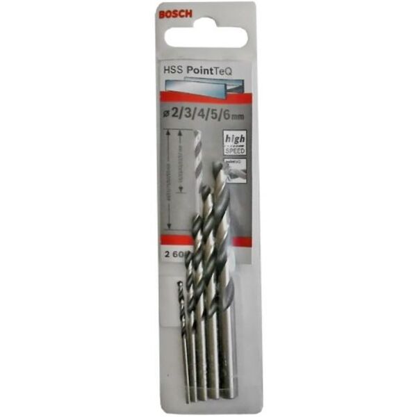Wiertło Bosch do metalu HSS walcowe 2 4 5 3 6mm zestaw (2608577345)