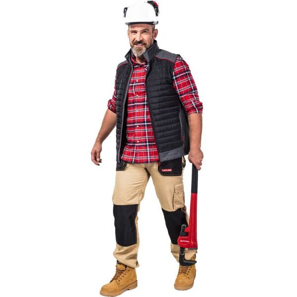 Lahti Pro Koszula flanelowa bawełniana czerwono-granatowa w kratę rozmiar XXXL (L4180306)