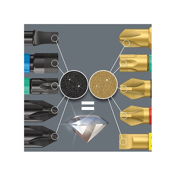 Wera Zestaw Bit-Check 7 Diamond 1 z uchwytem Rapidaptor (05057416001)