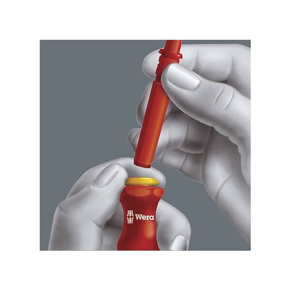 Wera Zestaw kraftform kompakt VDE 18 Universal 1 + rękojeścią Kraftform 817 VDE + próbnik napięcia (05003471001)