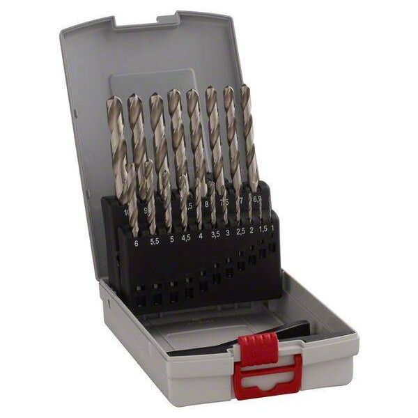 Wiertło Bosch do metalu HSS walcowe 1,5 2 7 4,5 4 5,5 5 1 3 2,5 3,5 6 10 6,5 7,5 8 8,5 9 9,5mm zestaw (2608587013)