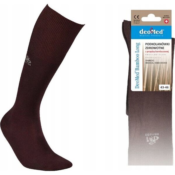 JJW Podkolanówki DEOMED BAMBOO LONG brązowy 35-38 *)
