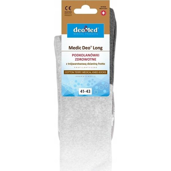 JJW Podkolanówki MEDIC DEO LONG czarny 41-43 *)