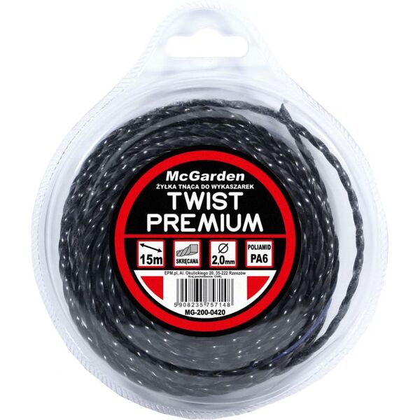 McGarden ŻYŁKA DO WYKASZARKI TWIST PREMIUM 2.4MM 15M [jm.SZT] - MG-200-0424