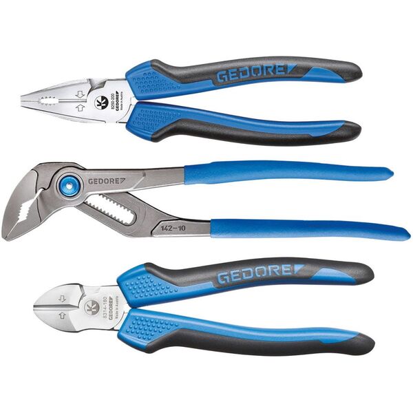 Gedore Pliers Set - S 8393 - 3 pcs