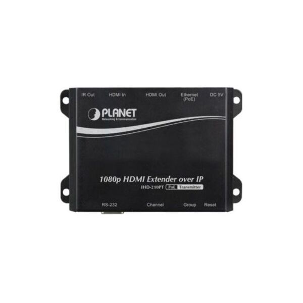 Planet PLANET TRANSMITER IHD-210PT EXTENDER OVER IP (1-PORT POE 100BASE-TX) - IHD-210PT
