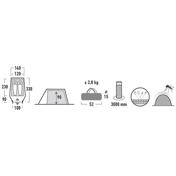 Namiot turystyczny High Peak Kite 2