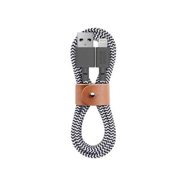 Kabel USB Native Union USB-A - Lightning 1.2 m Czarny (BELT-KV-L-ZEB-2)