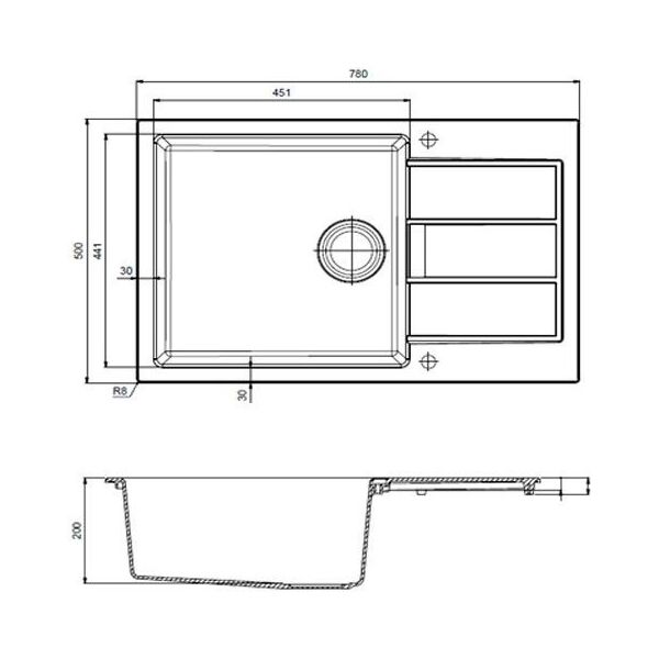 Zlewozmywak Franke Zlewozmywak Sirius SID 610-40 - 43 x 53 cm (114.0496.104)