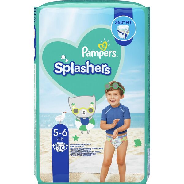 Pampers Splashers 5-6, 14+ kg, 10 szt.