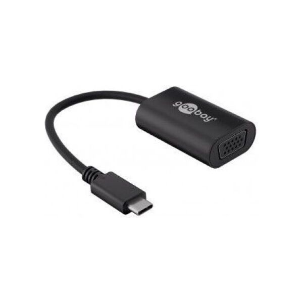 Adapter USB Goobay USB-C - VGA Czarny  (38531)