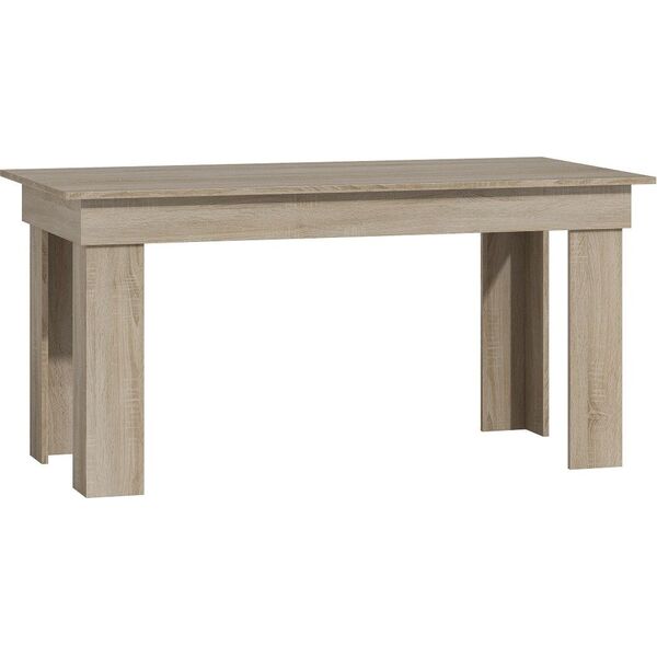 Topeshop Duży stół jadalnia salon dąb sonoma 160x80x75
