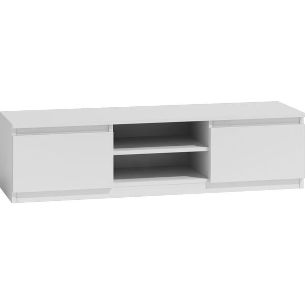Topeshop Nowoczesny stolik szafka rtv lcd 140cm kolor biała