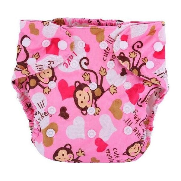 Simed Otulacz, pieluszka wielorazowa Małpki 3-15 kg, 1 szt.