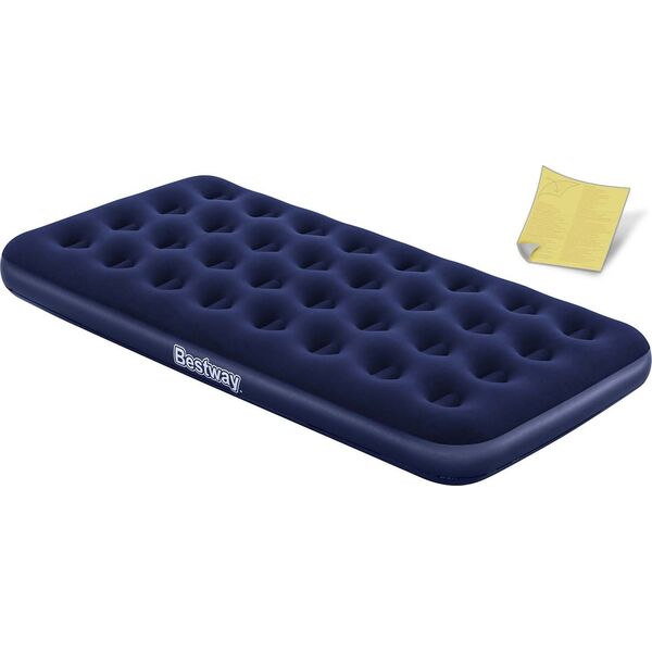 Bestway Materac welurowy Twin 188x99x22cm granatowy (67001-6195)