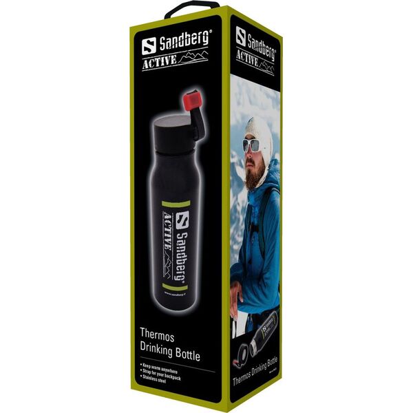 Sandberg Butelka na wodę Active Thermos 400ml czarna