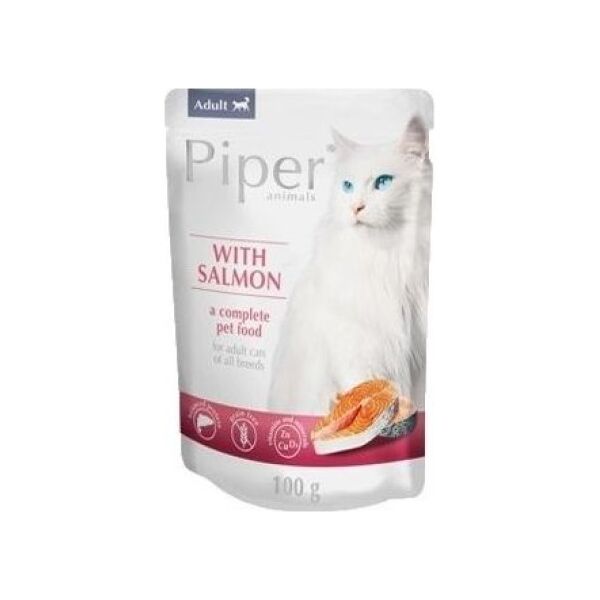 Piper PIPER KOT 100g ŁOSOŚ ADULT /10