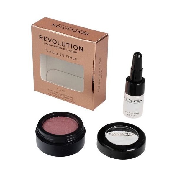Makeup Revolution Flawless Foils Metaliczny cień do powiek + baza Rival