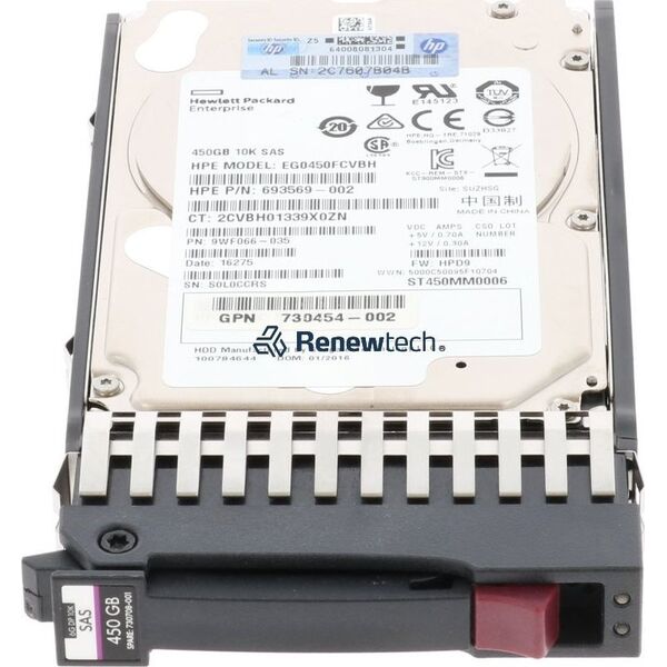 Dysk serwerowy HP 450GB 2.5'' SAS-2 (6Gb/s)  (730708-001)