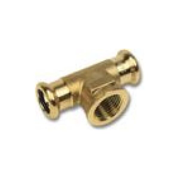 SANHA Purapress Trójnik miedziany ZW x GW x ZW 22mm x 1/2" x 22mm (181302212)