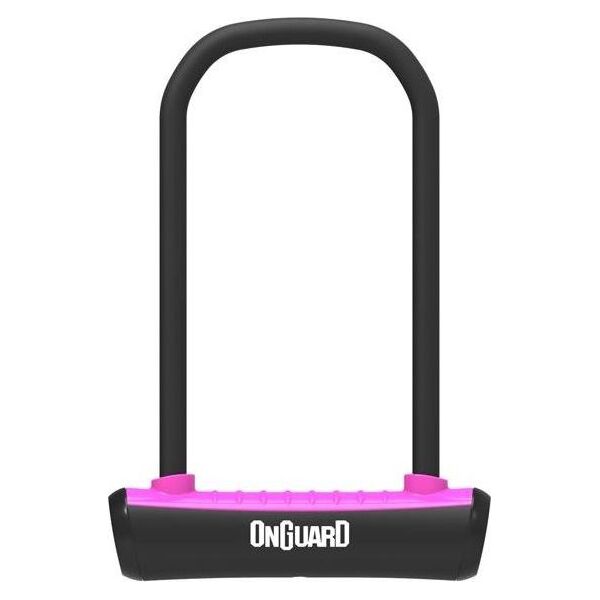 OnGuard Zapięcie rowerowe ONGUARD NEON 8152PN U-LOCK - 115mm 292mm - uchwyt + 2 x Klucze różowe (NEW)