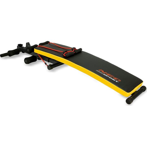 NEO SPORT Ławeczka skośna do ćwiczeń z ekspanderami NS-08G czarna