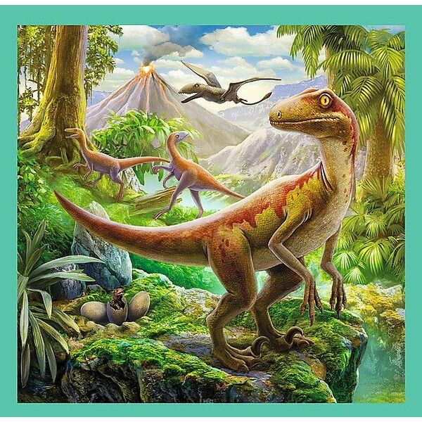 Trefl Puzzle 3w1 - Niezwykły świat dinozaurów (GXP-645298)