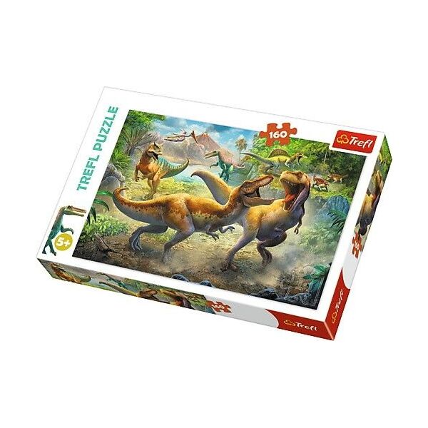 Trefl Puzzle, 160 elementów - Walczące Tyranozaury (GXP-645423)
