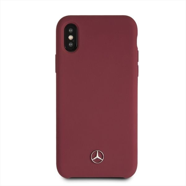 Mercedes iPhone X hard case czerwony (MEHCPXSILRE)