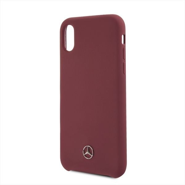 Mercedes iPhone X hard case czerwony (MEHCPXSILRE)