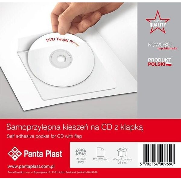 Panta Plast Kieszeń samoprzylepna na CD
