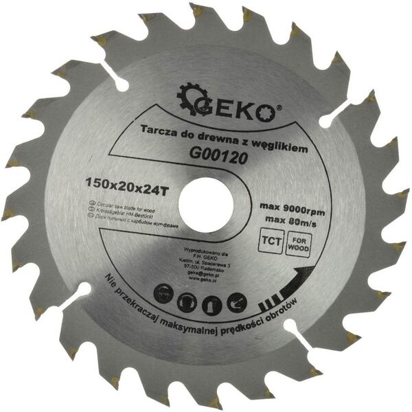 Geko tarcza do drewna 150x20x24T (G00120)