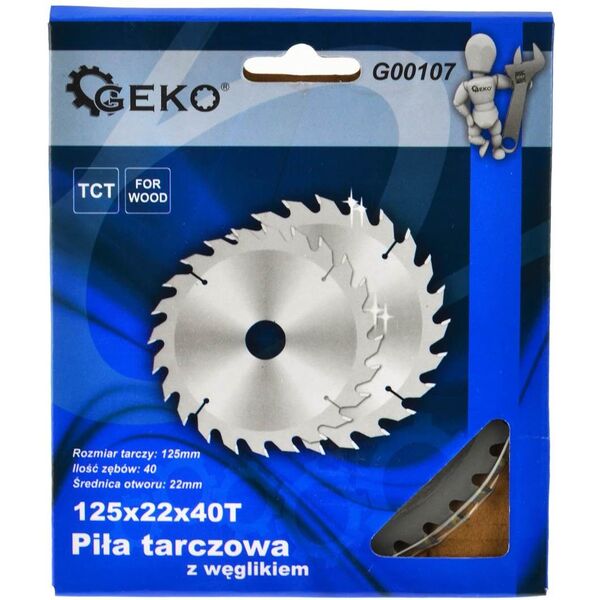 Geko tarcza do drewna 125x22x40T (G00107)