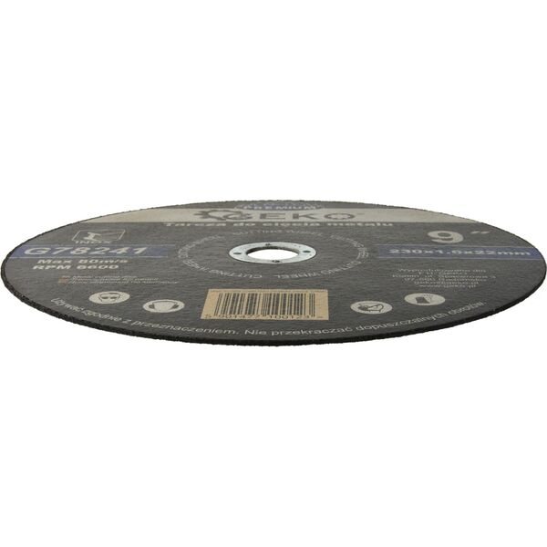 Geko tarcza do cięcia metalu Premium 230x1.6 Inox (G78241)